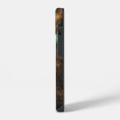 Turkoois Cooper Patina Metallic iPhone Hoesje (Linkerkant)