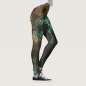 Turkoois Cooper Patina Metallic Leggings (Rechts)