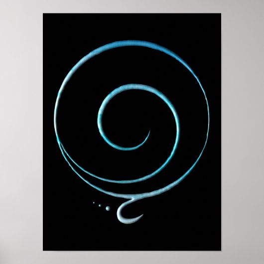 Turkoois Dankbaarheid  Poster (Voorkant)