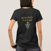Turkoois Derde Oog Hamsa T-shirt (Achterkant)