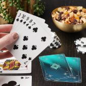 Turkoois & Diamanten Pokerkaarten (Insitu)