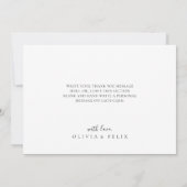 Turkoois en Gouden Alcohol Inkt Bedankkaart (Achterkant)