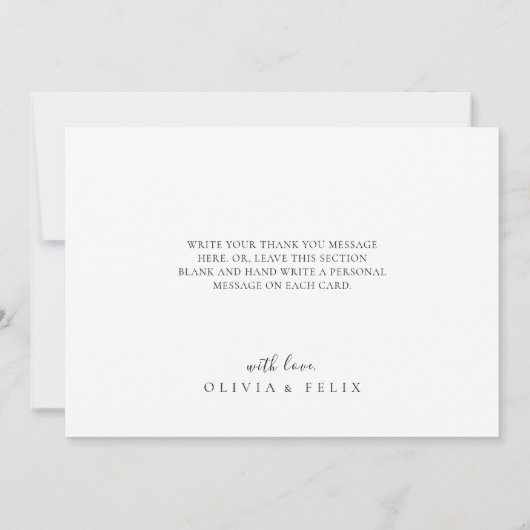 Turkoois en Gouden Alcohol Inkt Bedankkaart (Achterkant)