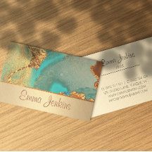 turkoois en gouden kunstenaar