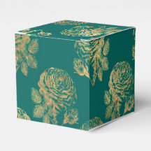 Turkoois en gouden vintage rozen