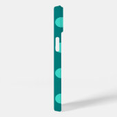Turkoois en Teal Stippen Case-Mate iPhone Case (Achterkant / Rechts)
