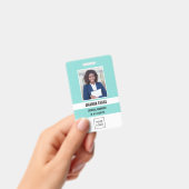 Turkoois | Foto Personeelslogo of QR CODE Beveilig Badge (Handheld)