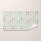 Turkoois, geel en Oranje Stippen Bad Handdoek (Handdoek)