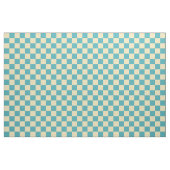 Turkoois geel geruit patroon stof (Yard (91,4 cm))