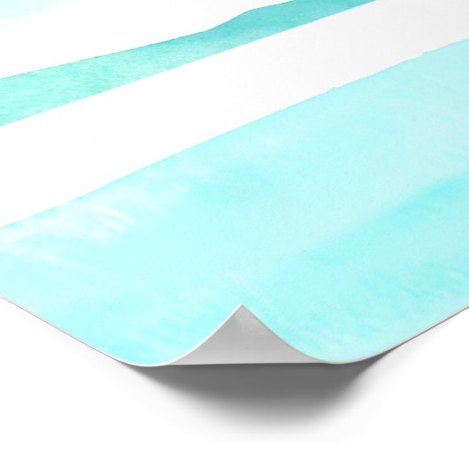 Turkoois geheime lagune poster (Hoek)