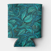  turkoois gesneden leer blikjeskoeler (Voorkant)