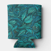  turkoois gesneden leer blikjeskoeler (Achterkant)