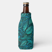  turkoois gesneden leer flesjeskoeler (Fles Voorkant)