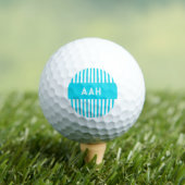 Turkoois gestreept golfballen (Insitu Shirt)