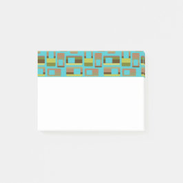 Turkoois gestreepte rechthoeken post-it® notes