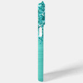 Turkoois Glitter Turquoise Glam Naam Case-Mate iPhone Case (Achterkant / Rechts)