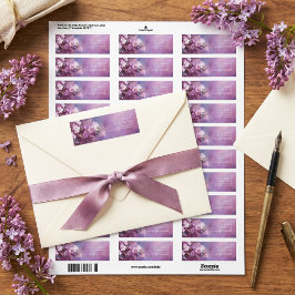 Turkoois Goudblad Roze Kersenbloesem Etiket