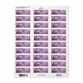 Turkoois Goudblad Roze Kersenbloesem Etiket (Full Sheet)