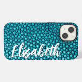 Turkoois iPhone Hoesje (Achterkant horizontaal)