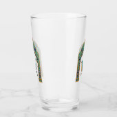 Turkoois juweel vogel | Perzisch geïnspireerd  Glas (Rechts)
