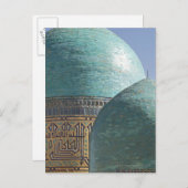 Turkoois koepels, Shahr i Zindah mausoleum Briefkaart (Voorkant / Achterkant)
