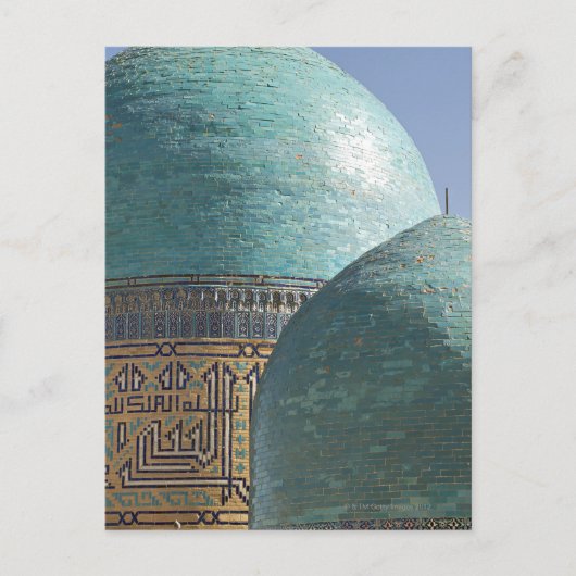 Turkoois koepels, Shahr i Zindah mausoleum Briefkaart (Voorkant)