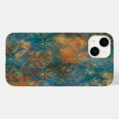 Turkoois Koper Patina Case-Mate iPhone Case (Achterkant (horizontaal))