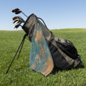 Turkoois Koper Patina Golfhanddoek (Groen)
