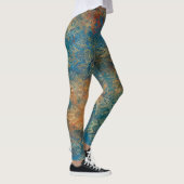 Turkoois Koper Patina Leggings (Rechts)