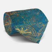 Turkoois Koper Patina Stropdas (Opgerold)