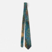 Turkoois Koper Patina Stropdas (Achterkant)