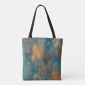 Turkoois koperpatina tote bag (Achterkant)