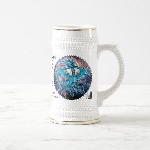 Turkoois Kosmische Draak Bierpul