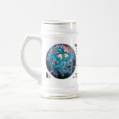 Turkoois Kosmische Draak Bierpul (Links)