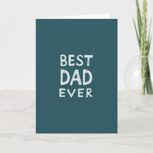 Turkoois Kunstkaart Beste Papa Ooit Kaart