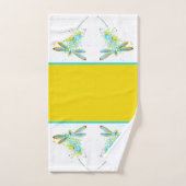 Turkoois Libelle spatpatroon  Bad Handdoek Set (Handdoek)