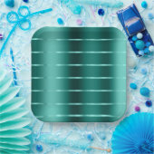 Turkoois Lint Bruidsdouche Papieren Bordje (Feest)