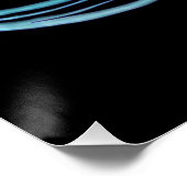 Turkoois Lotus Perfect Poster (Hoek)