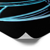 Turkoois Lotus Poster (Hoek)