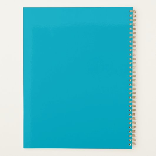 Turkoois Magie Planner (Achterkant)