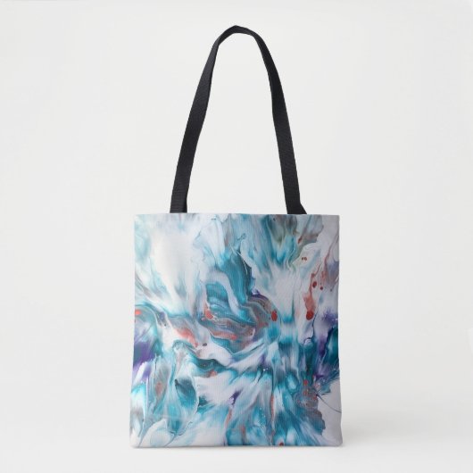 Turkoois Magie Tote Bag (Voorkant)