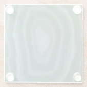 Turkoois Marmer Agate Geode Nep Steen Onderzetter (Achterkant)