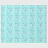 Turkoois marmer cadeaupapier (Vlak)