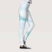 Turkoois Marmeren Broek Leggings (Rechts)