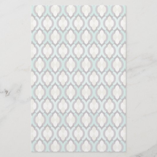 Turkoois Marokkaans Patroon Briefpapier (Voorkant)