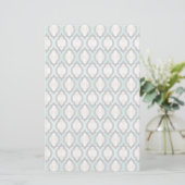 Turkoois Marokkaans Patroon Briefpapier (Staand voorkant)