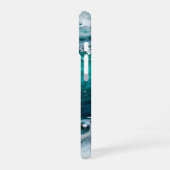 Turkoois Oceanhars Werveling iPhone 16 Hoesje (Linkerkant)
