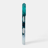 Turkoois Oceanhars Werveling iPhone 16 Hoesje (Rechterkant)