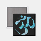 Turkoois Om  Magneet (Voorkant / Achterkant)