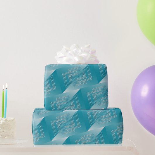 Turkoois opaal wit cadeaupapier (Feestgeschenken)